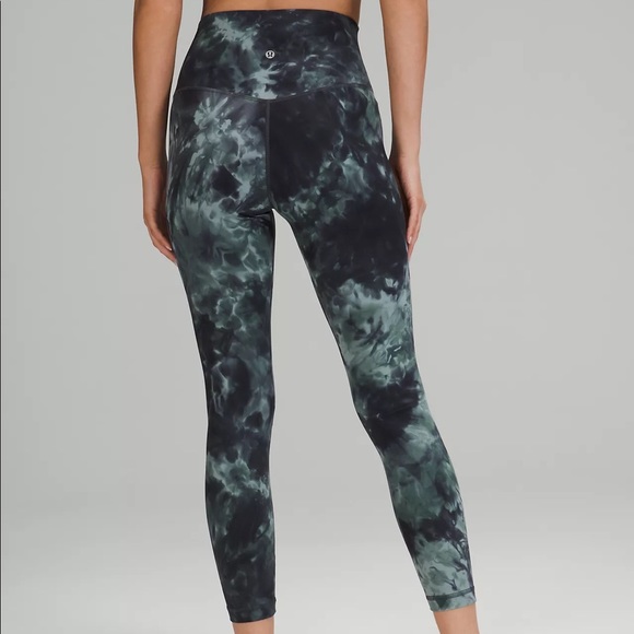 Lululemon align HR 25” Diamond Dye Silver Blue Tidewater Teal Graphite Grey - Picture 3 of 9